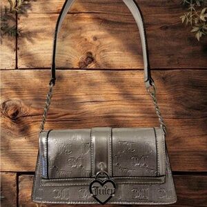 Juicy Couture Metallic Silver Shoulder Bag